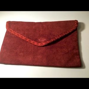 Italian made velvet clutch